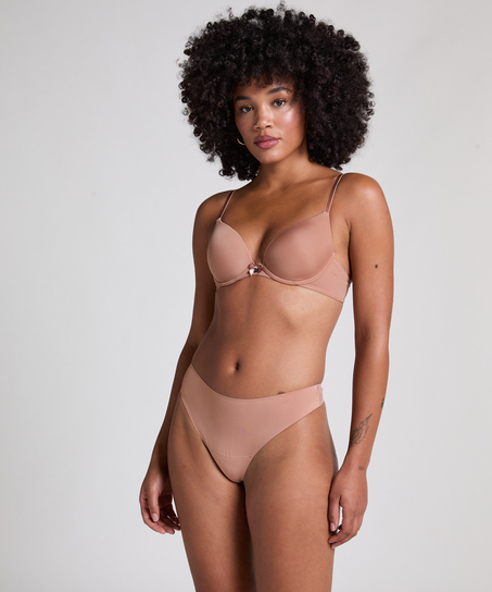 Soutien-gorge à armatures préformé Plunge, Brun
