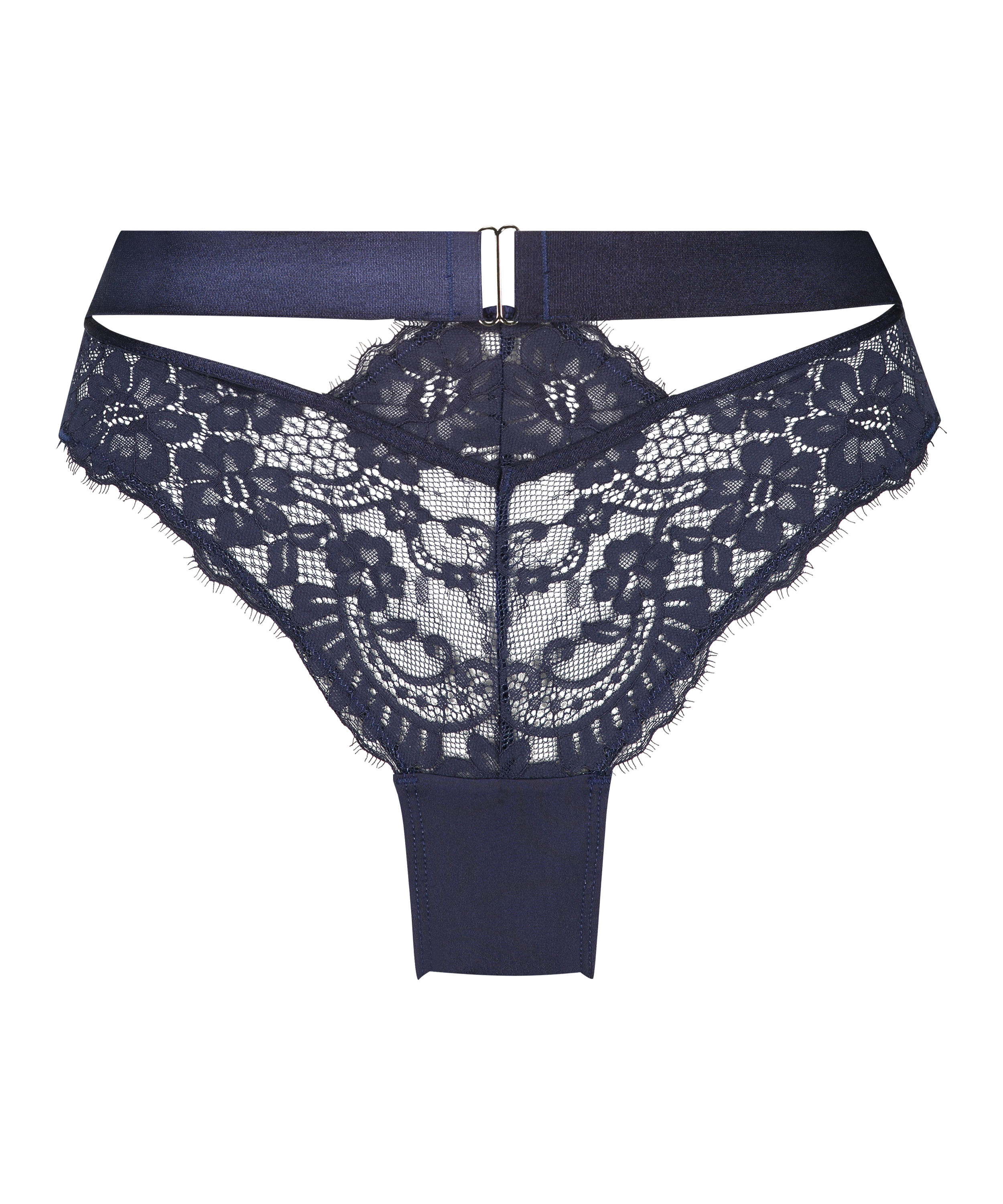 Slip brésilien Blossom, Bleu, main