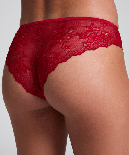 Invisible brazilian Lace Back, Rood