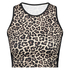 HKMX Sport cropped tanktop Luipaard, Grijs