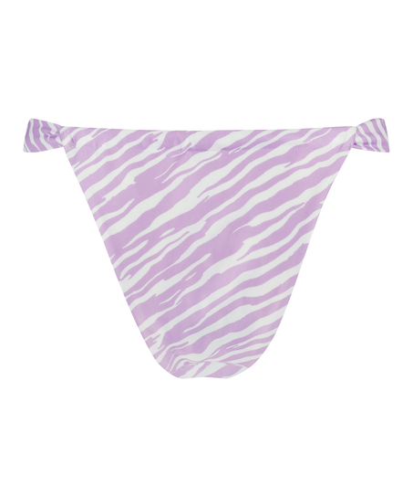 Bas de bikini échancré Zebra, Pourpre