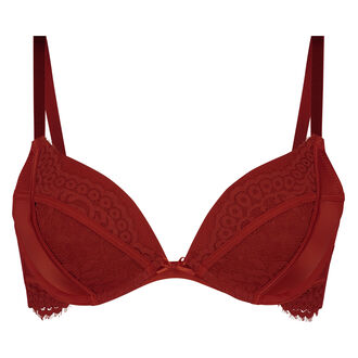Voorgevormde push-up beugel bh Aida, Rood