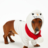 Onesie chiens en polaire, Blanc