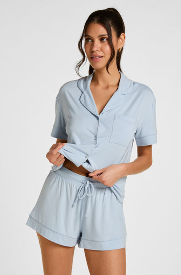Hunkemöller Shorts Jersey Essential Blauw