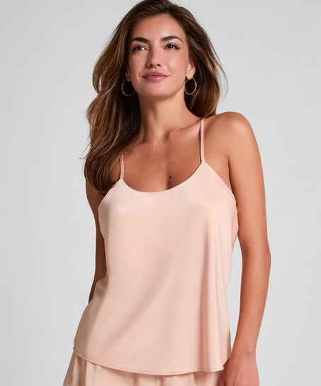 Cami top Satin Ayla, Roze