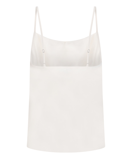 Minimal satijnen cami, Wit