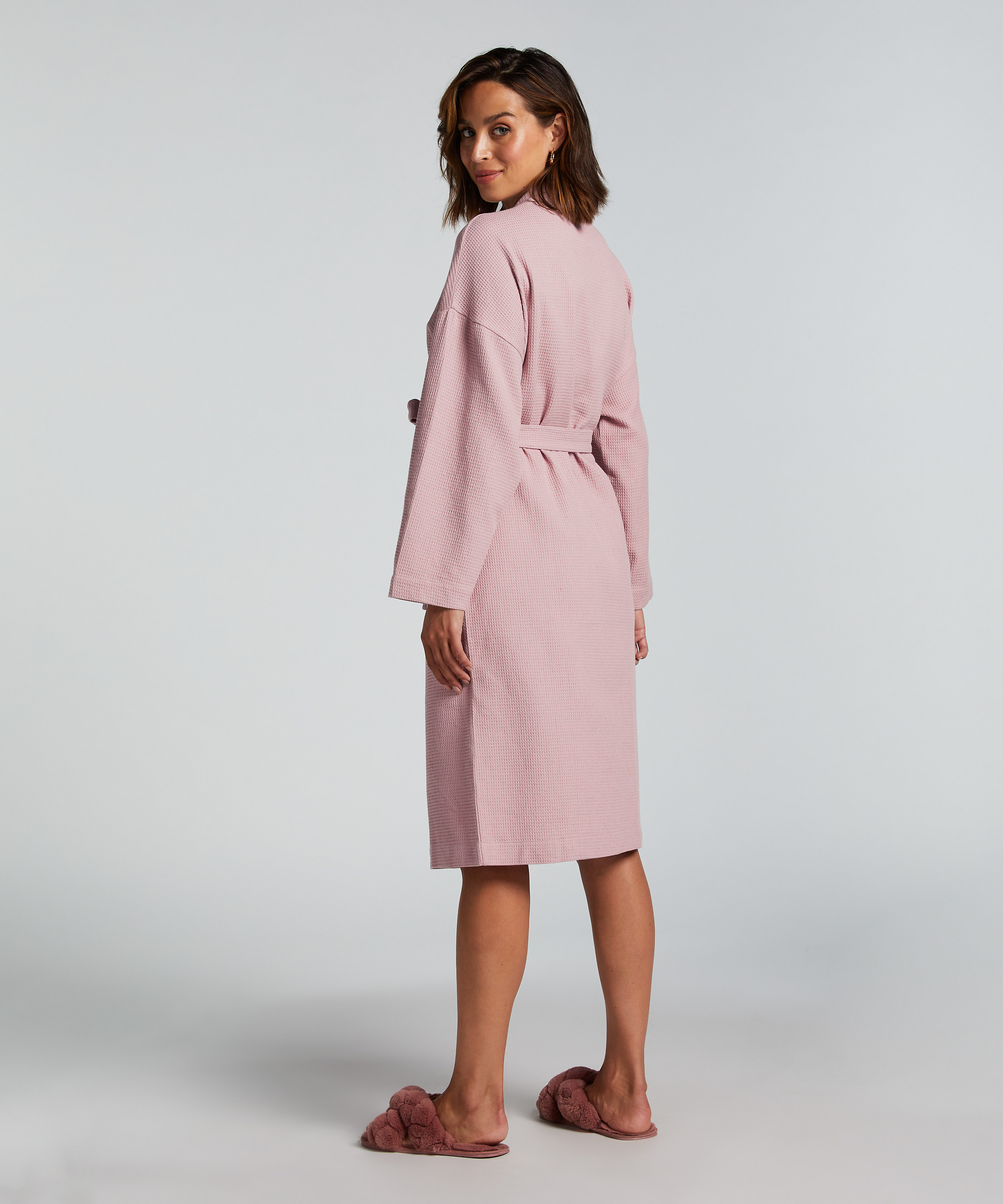 Badjas Waffle, Paars, main