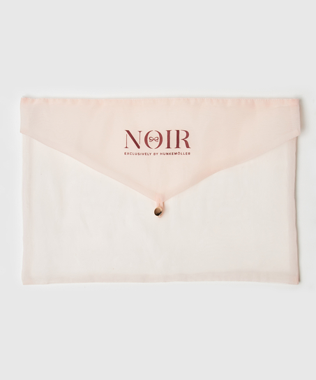 Kimono zijde lace trim, Zwart