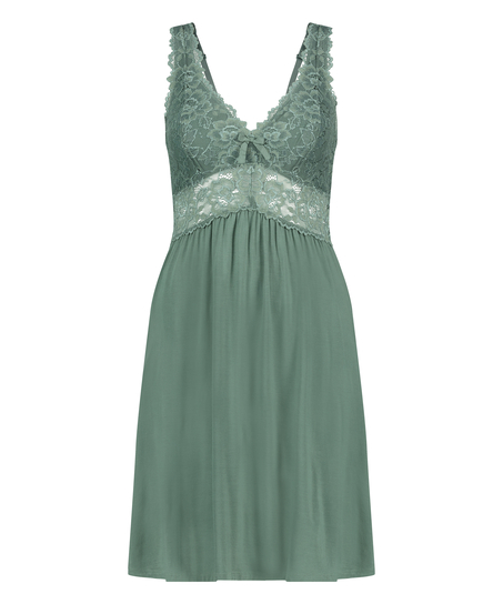 Slipdress Nora Lace, Groen