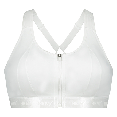 HKMX Soutien-gorge de sport The Pro Maintien niveau 3, Blanc
