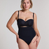 Naadloze corrigerend string met hoge taille, Zwart