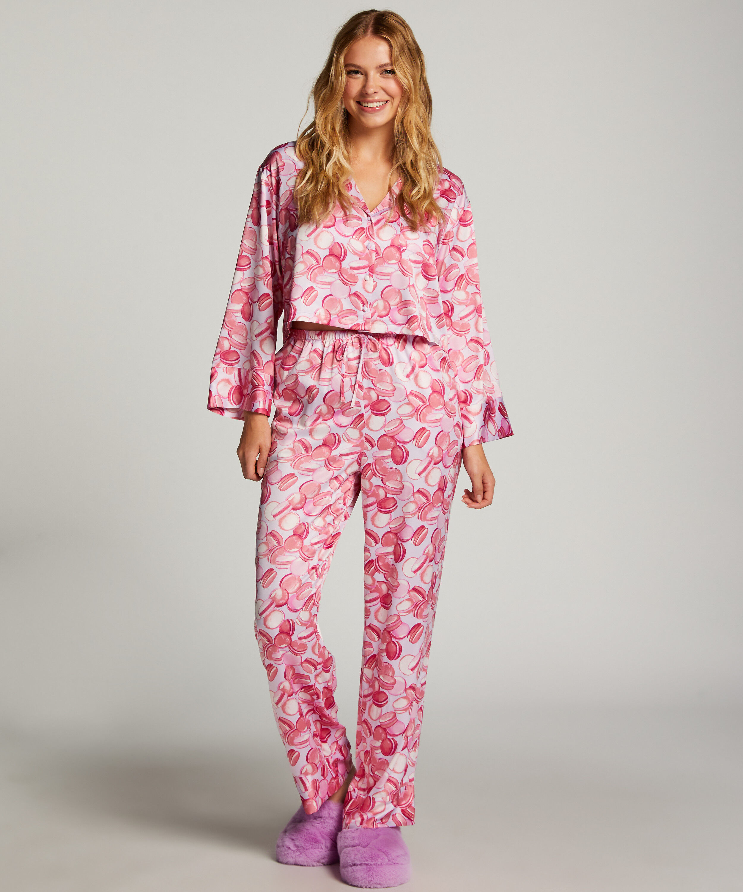 Pantalon Satin, Pourpre