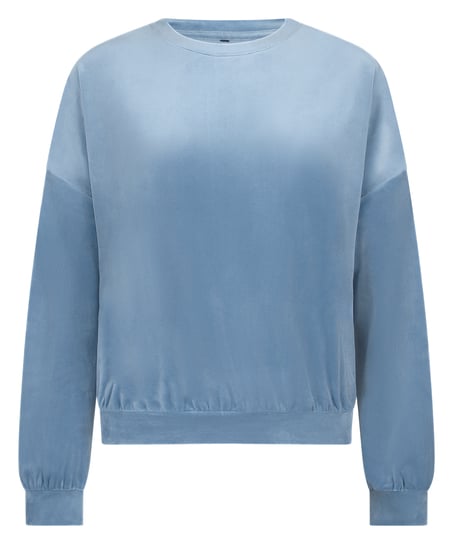 Velours Top, Blauw
