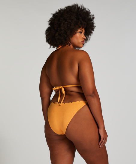 Cheeky Tanga Bikinibroekje Scallop Lurex, Oranje