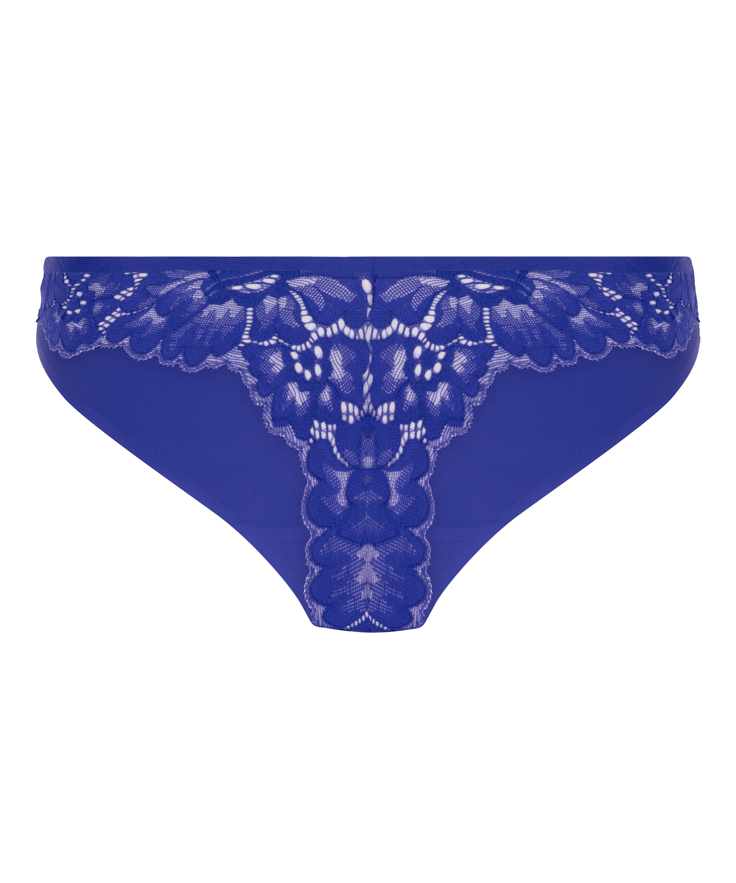 String Invisible Lace back, Bleu, main