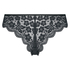 Slip brésilien taille haute dentelle, Noir