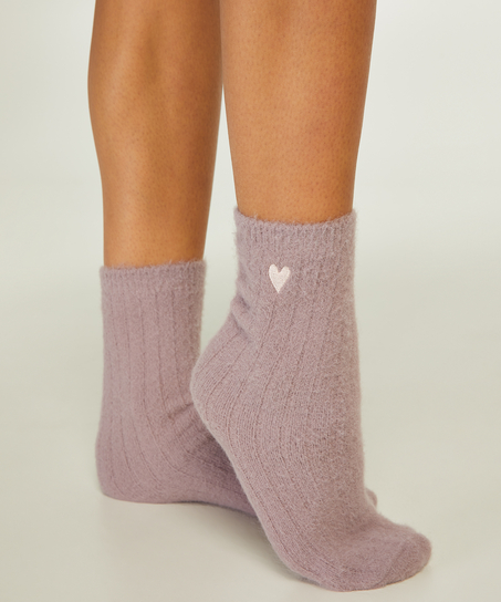 Chaussettes Duveteuses, Pourpre