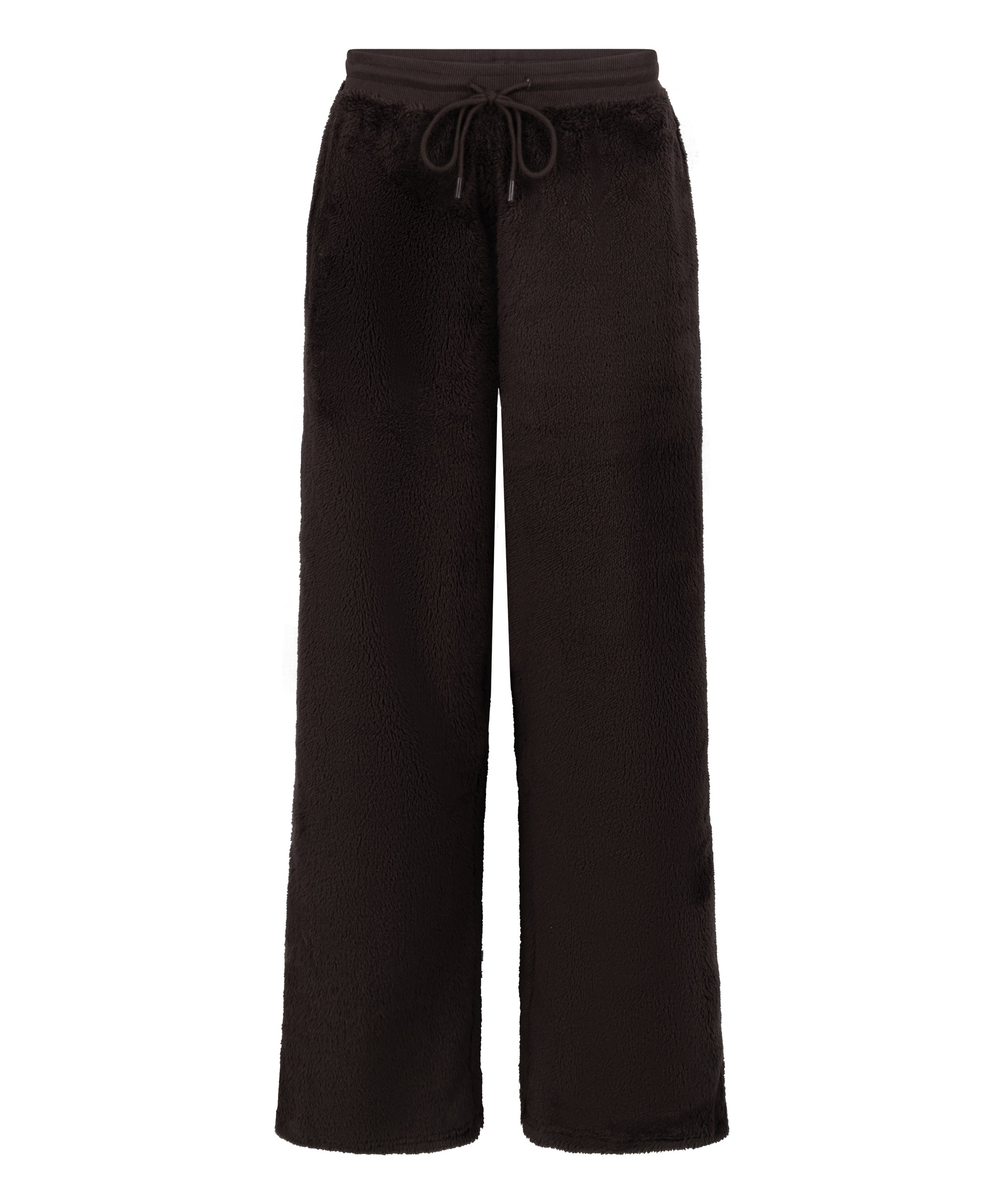 Pantalon Fluffy Fleece, Brun, main