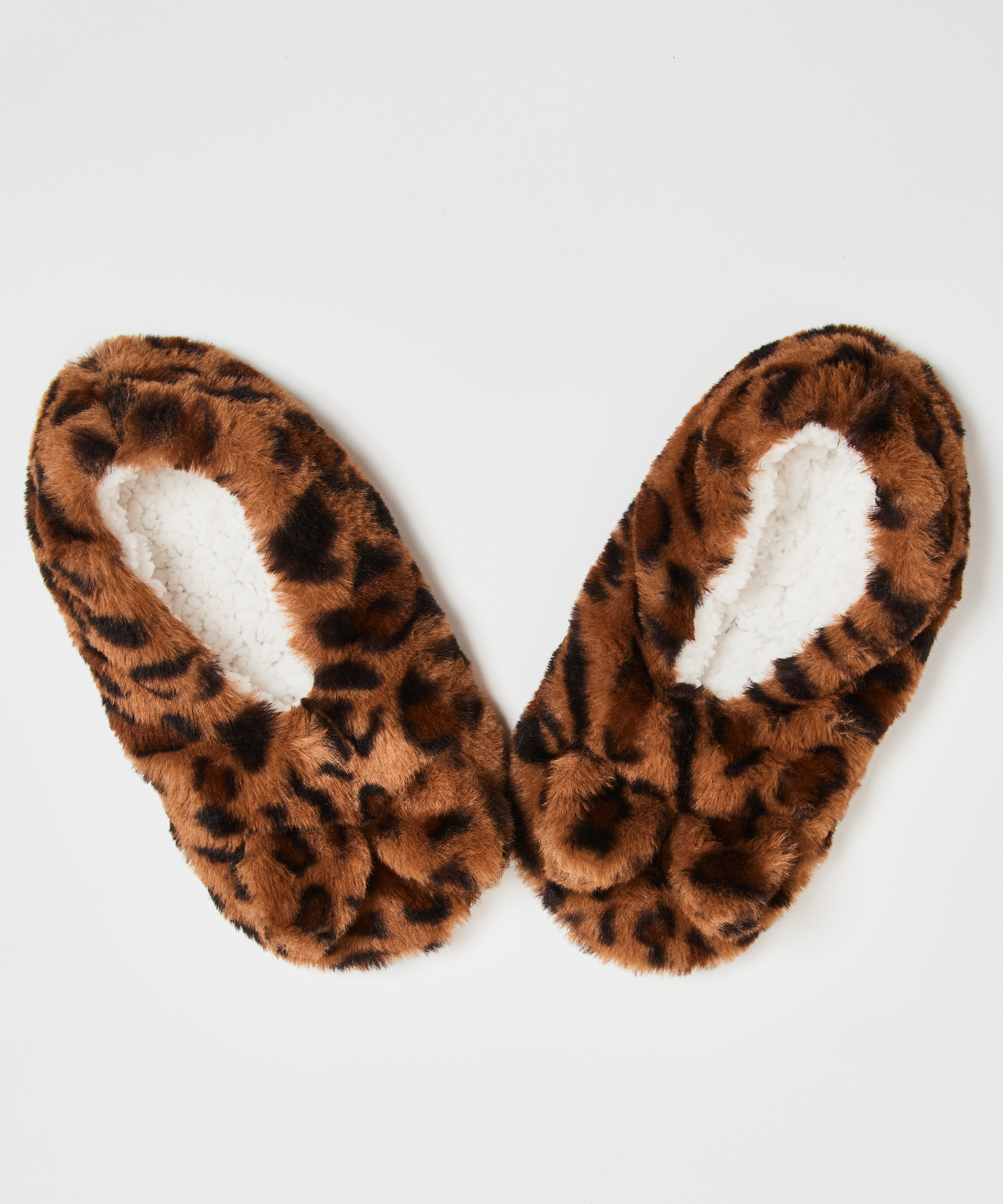 Ballerines Leopard, Brun, main