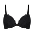 Soutien-gorge &agrave; armatures pr&eacute;form&eacute; push-up Marine, Noir