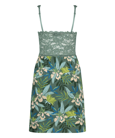 Nuisette Nora dentelle, Vert