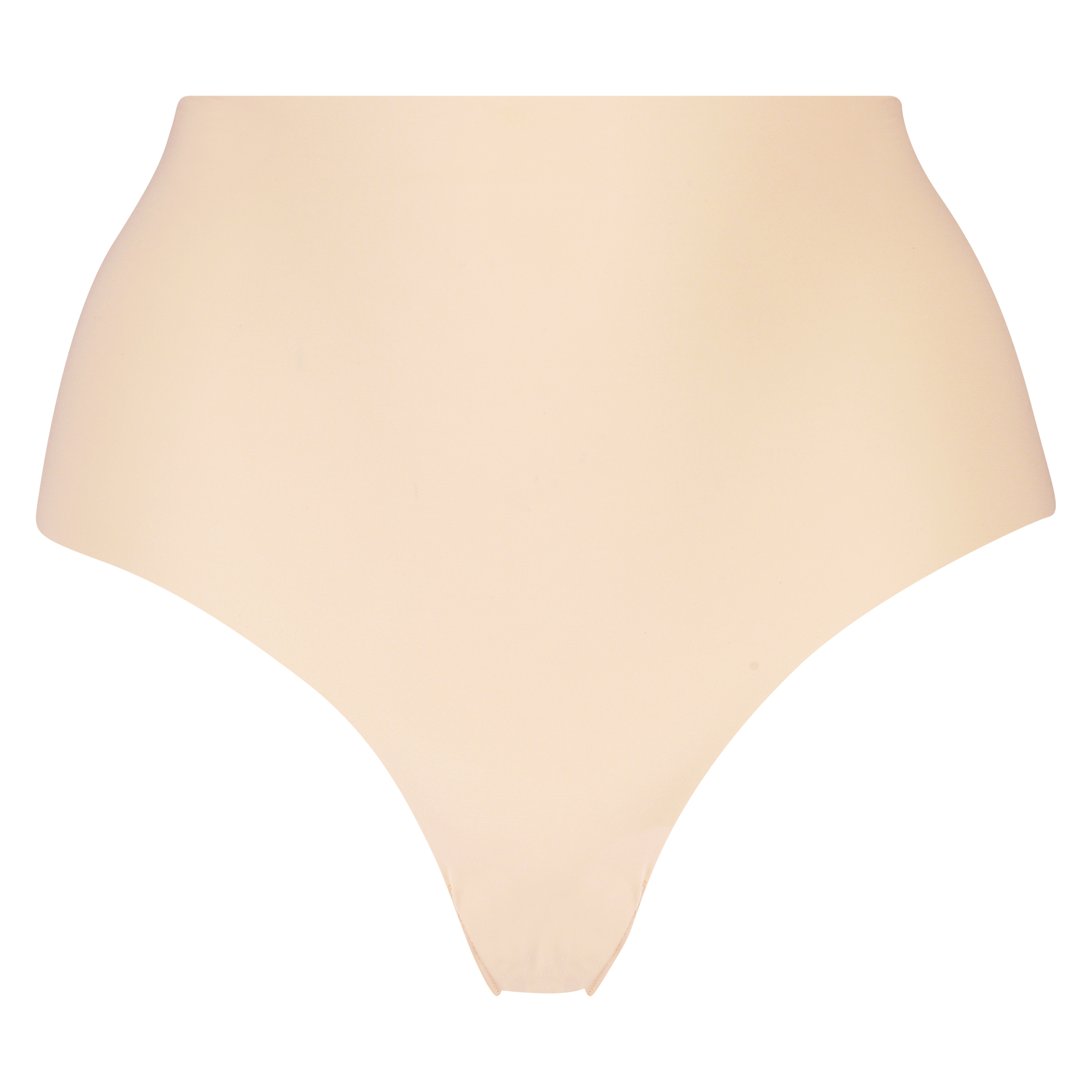 Slip brésilien taille haute Invisible, Beige, main