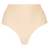 Slip brésilien taille haute Invisible, Beige