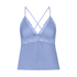 Cami Top Satin Marcela, Blauw