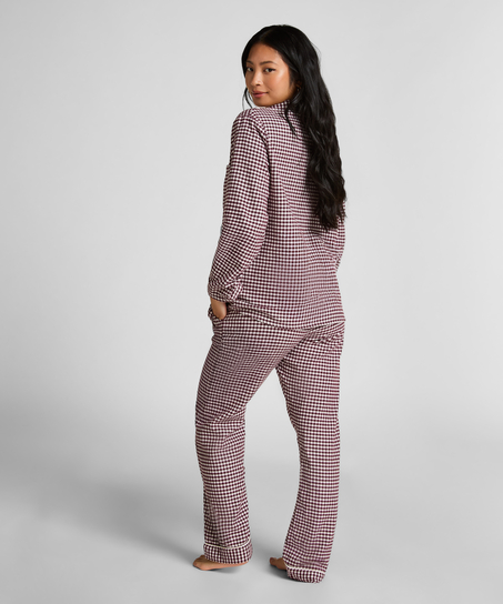 Pyjamabroek Flannel, Paars