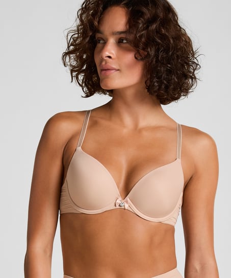 Soutien-gorge &agrave; armatures pr&eacute;form&eacute; Plunge, Beige