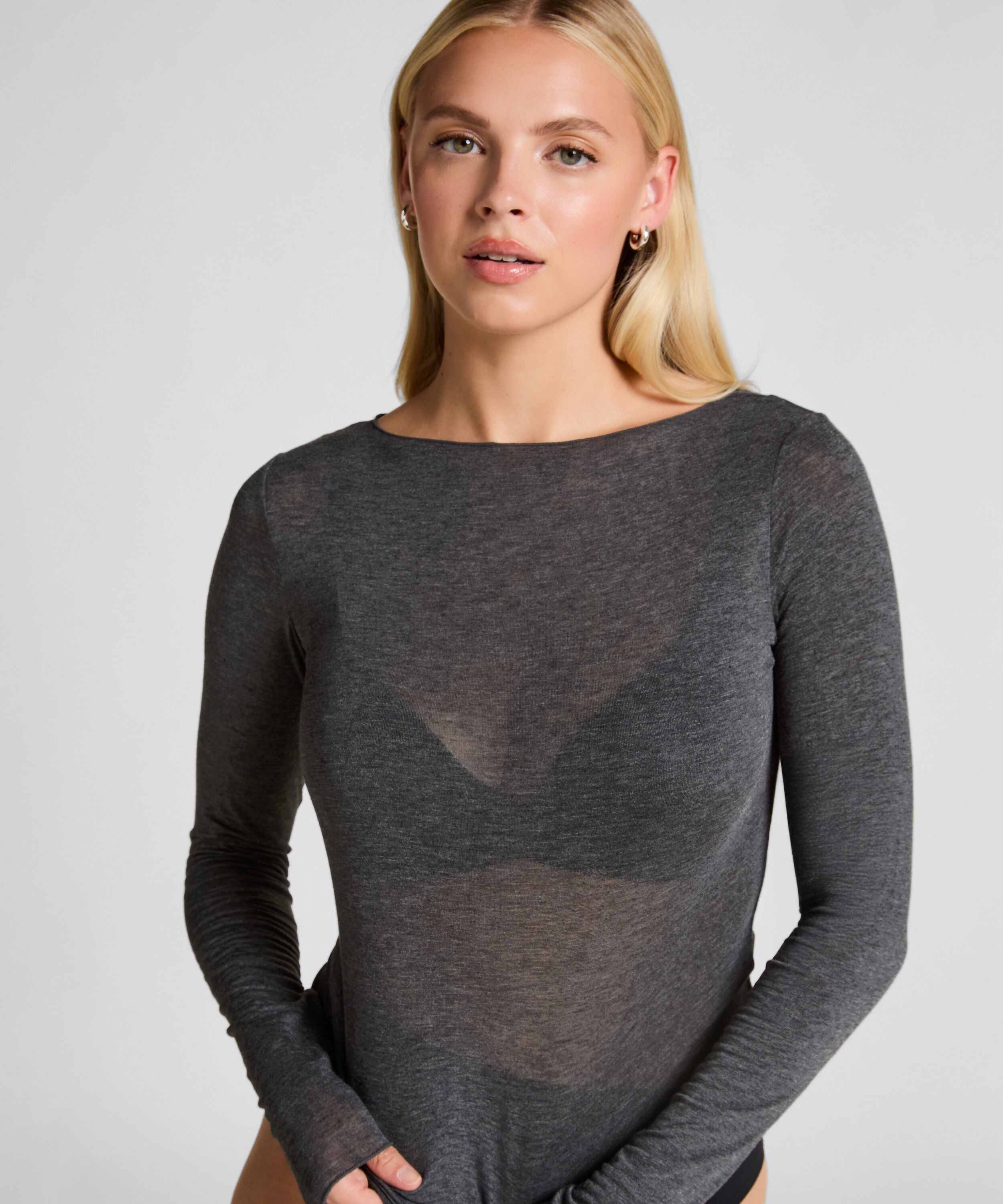 super soft Boothals Shirt met Cashmere
