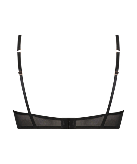 Soutien-gorge Iggy &agrave; armatures pr&eacute;form&eacute; longline, Noir