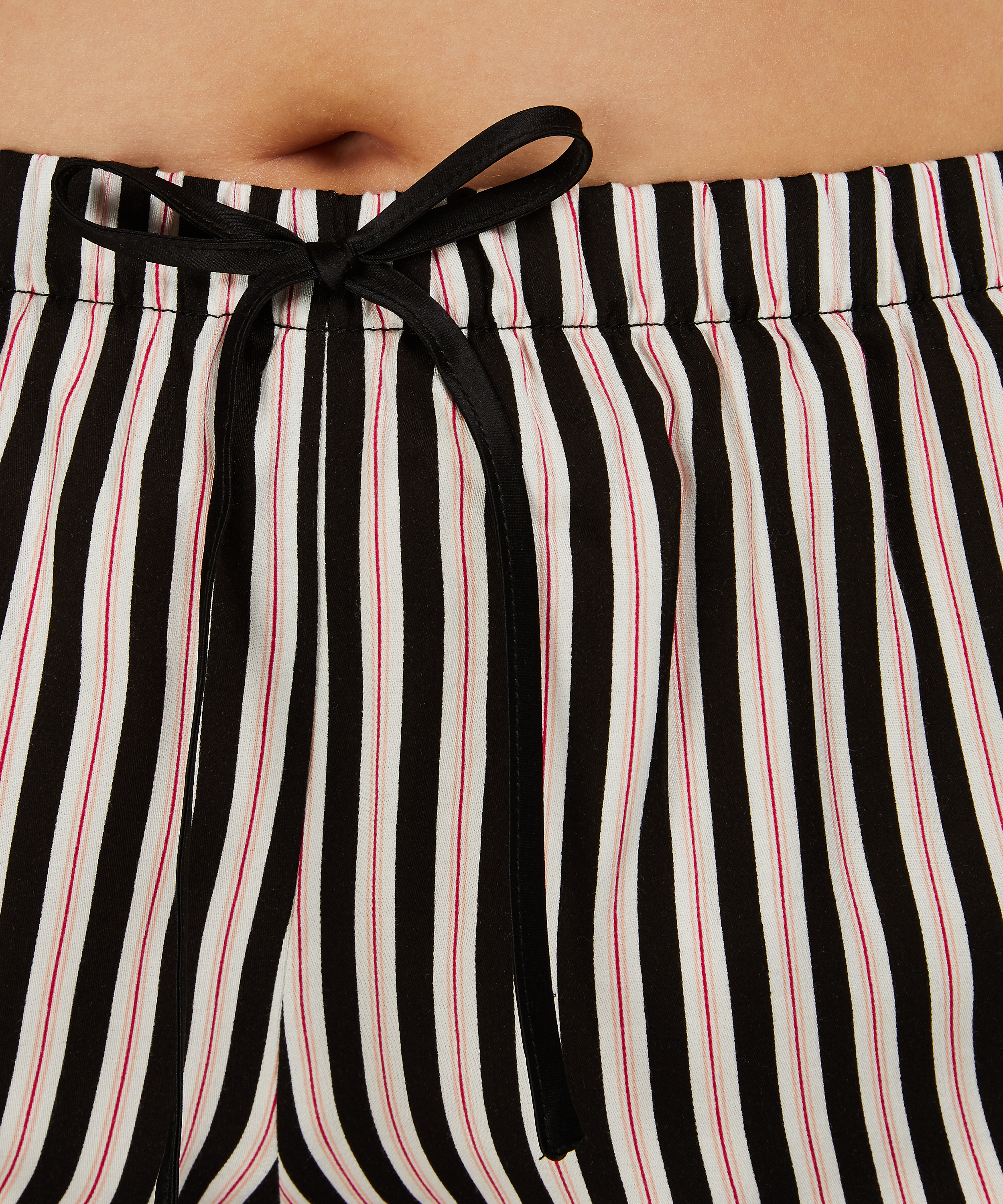 Pyjama short Woven, Zwart, main