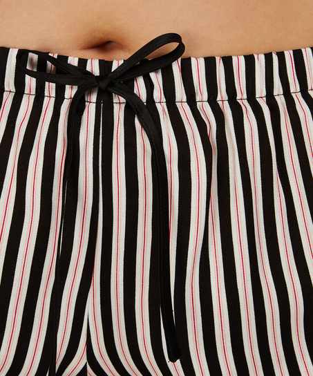 Pyjama short Woven, Zwart