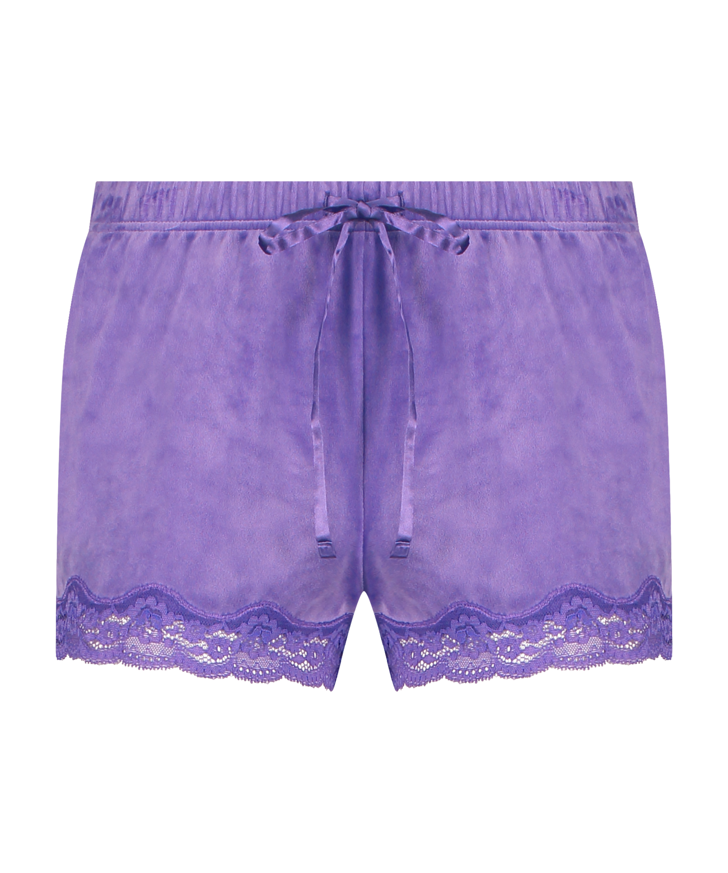 Shorts Velours Lace, Paars, main