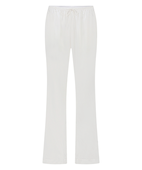 Pantalon Satin, Blanc