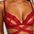 Bralette Pleasure, Rood
