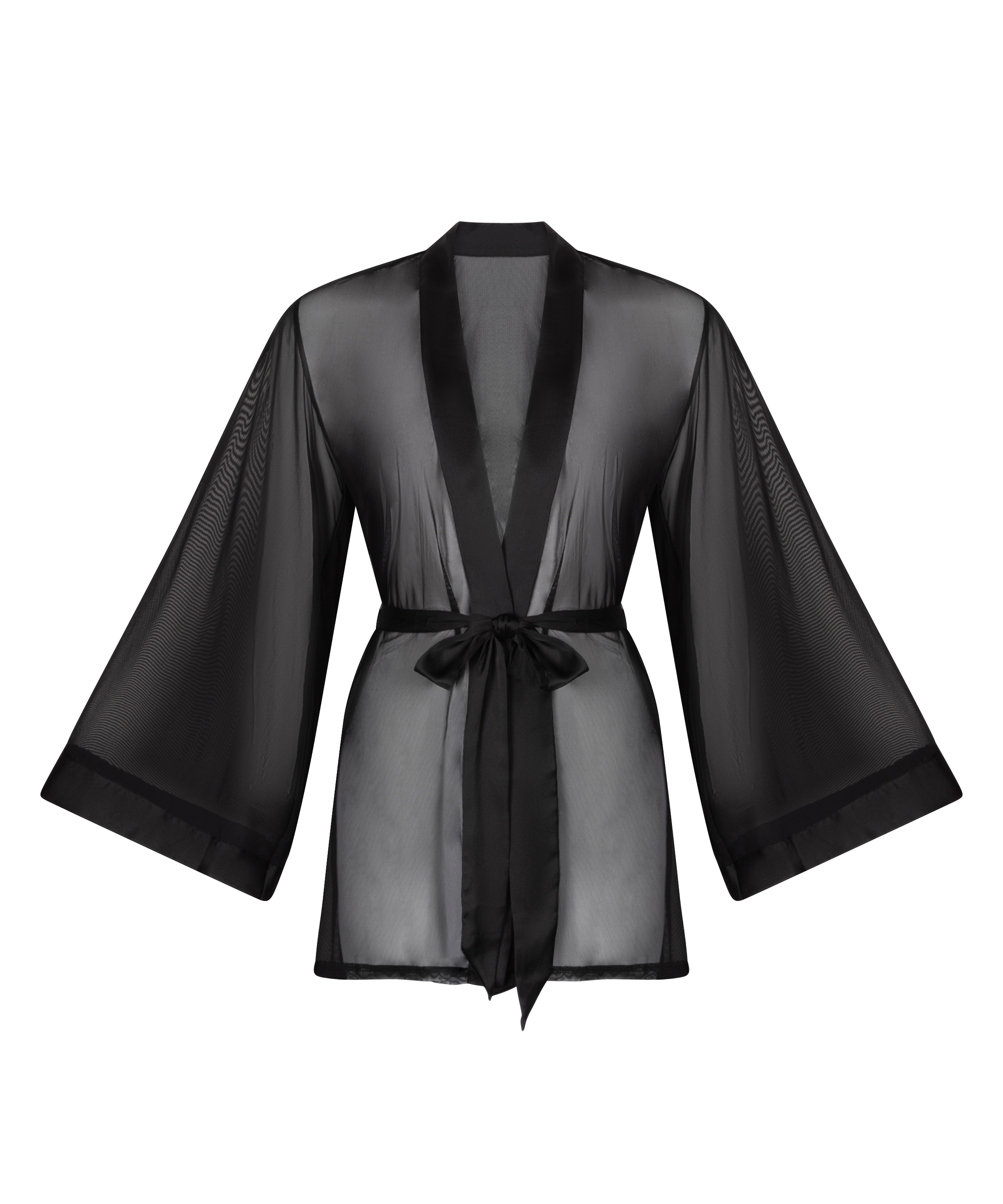 Kimono Maxime Tulle, Zwart, main