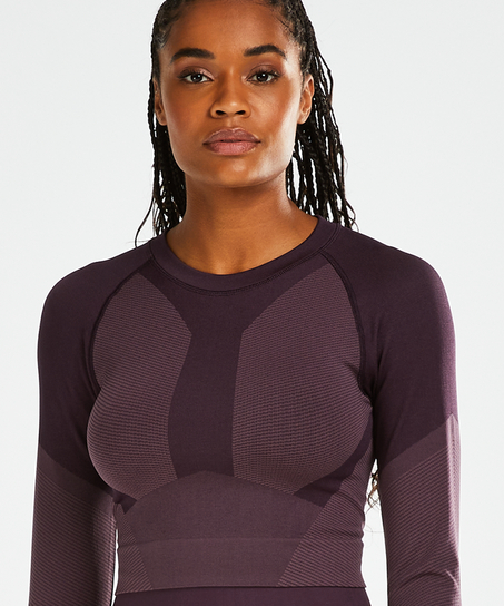 HKMX Crop top The Motion, Pourpre