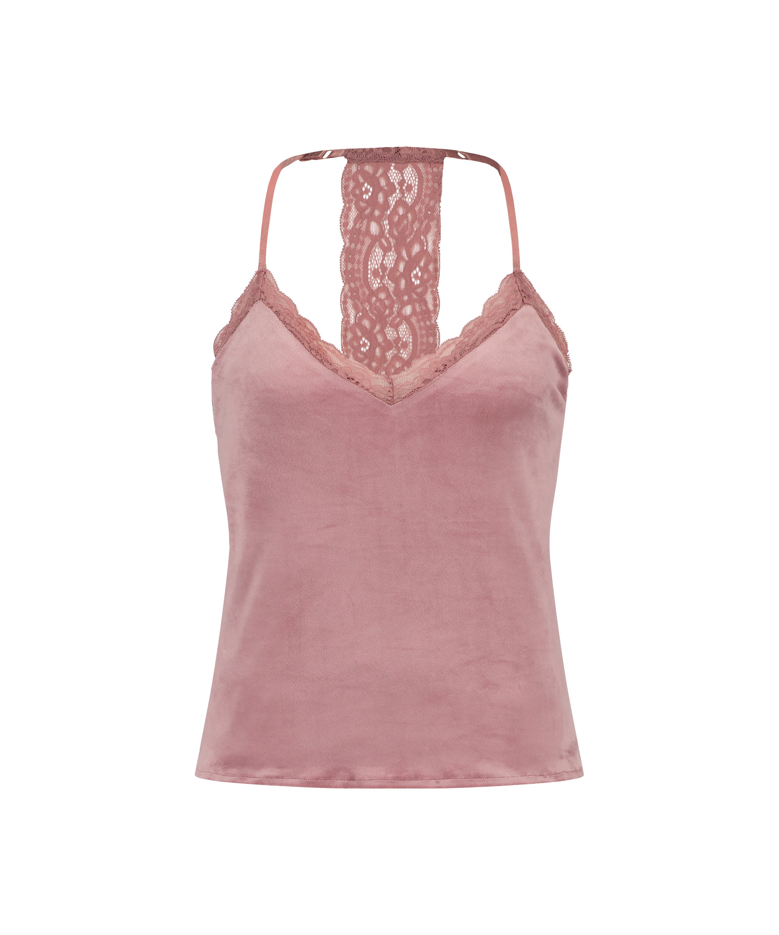 Top Velours Lace, Rose, main