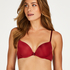 Soutien-gorge &agrave; armatures pr&eacute;form&eacute; Plunge, Rouge