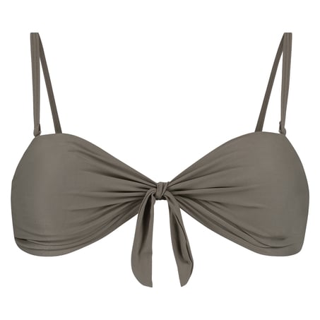 Voorgevormde bandeau bikinitop Tribe, Groen