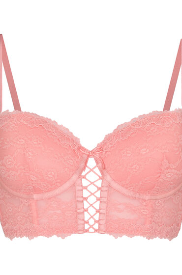 Hunkemöller Voorgevormde Beugel Longline Bh Aveline Roze, foto 3