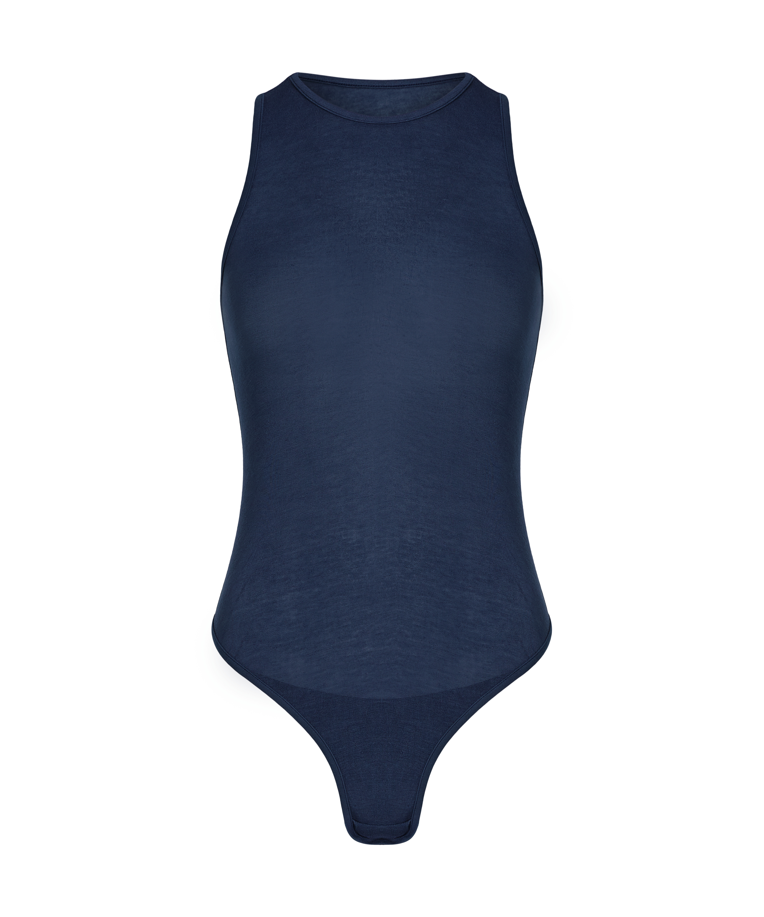 super soft Body haut avec cachemire, Bleu, main