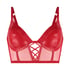 Voorgevormde longline beugel bh Wilde, Rood