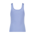 Jersey tank top, Blauw