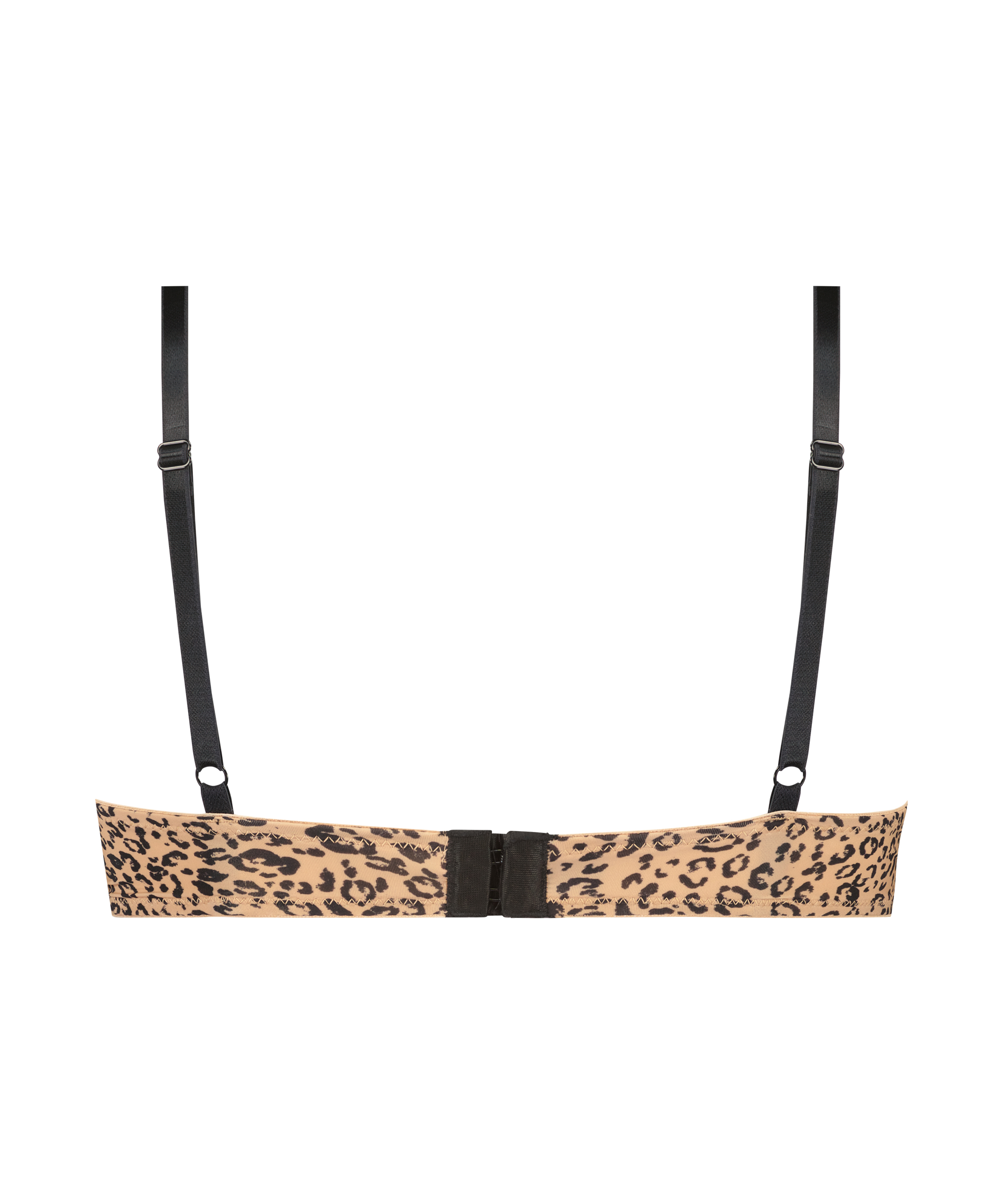 Soutien-gorge à armatures préformé Animal, Noir, main