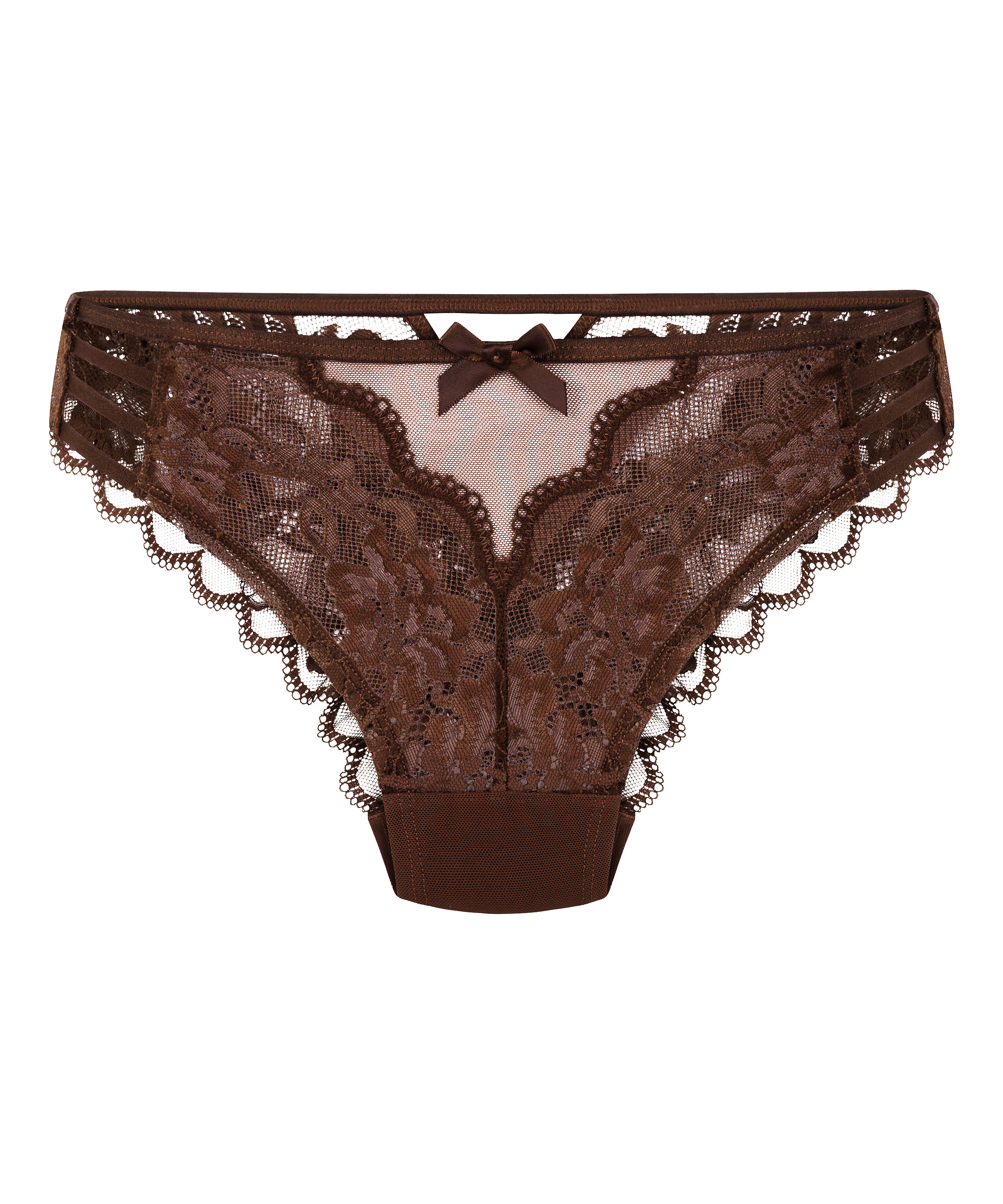 Slip brésilien Lisa, Brun, main