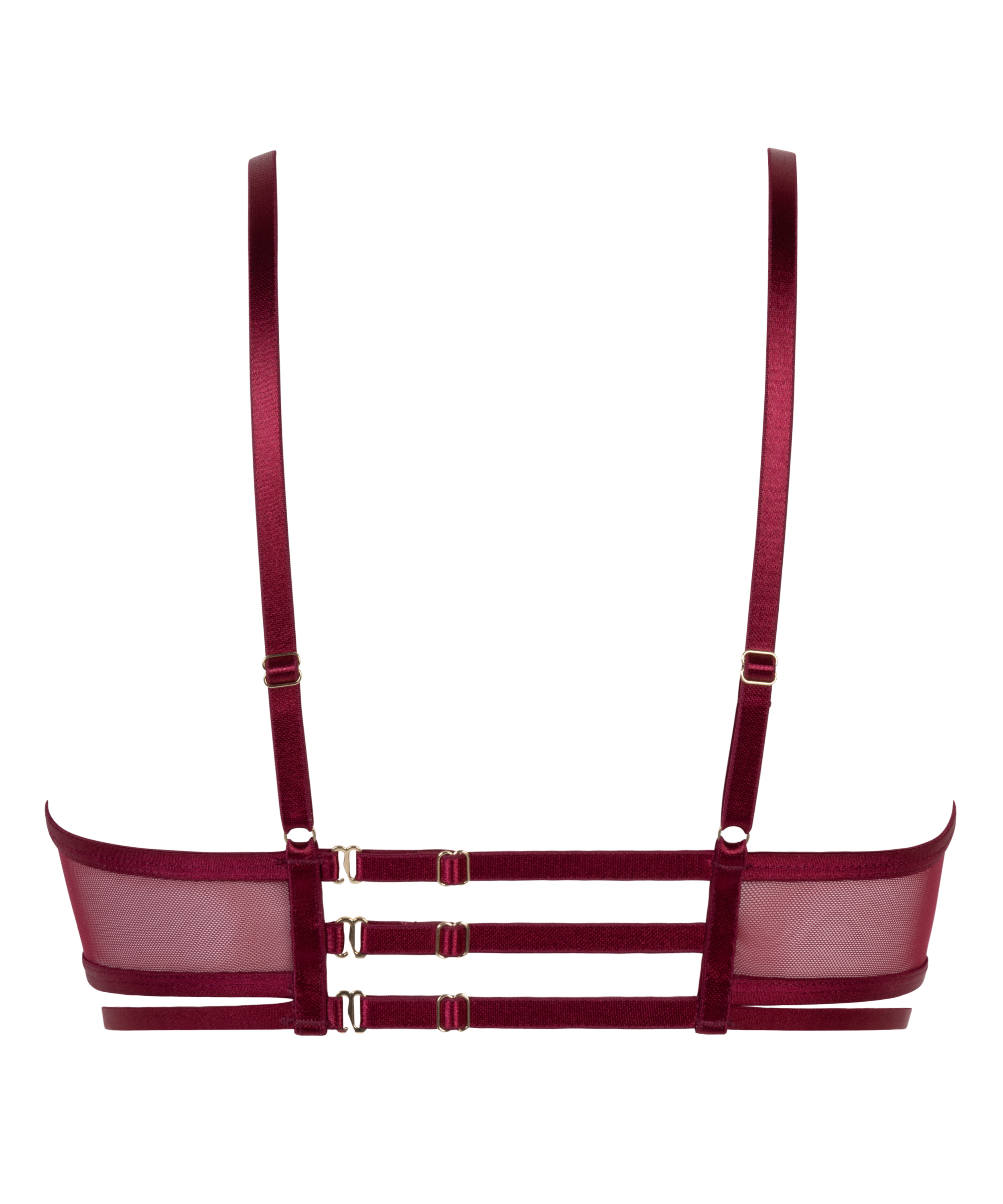 Niet-voorgevormde longline beugel bh Scarlett, Rood, main