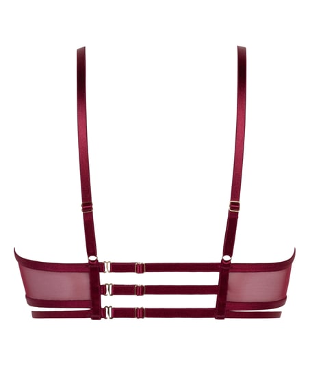 Niet-voorgevormde longline beugel bh Scarlett, Rood